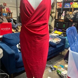 Betsey Johnson Red Midi Dress